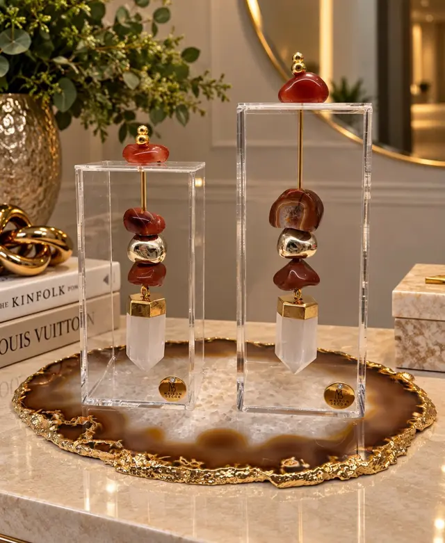 Caixinhas Jaspe & Cristal