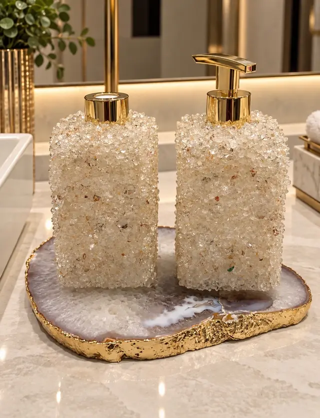 Kit Lavabo Quartzo Champagne