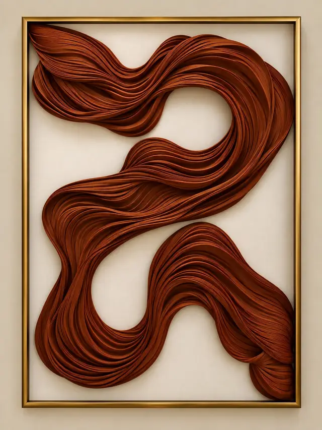 Quadro Fios Terracota