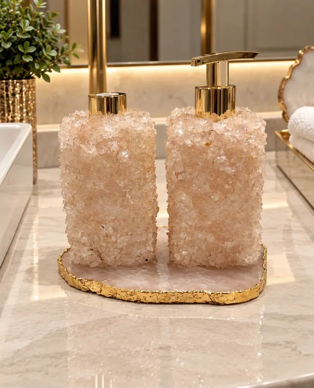 Kit Lavabo Quartzo Rosa